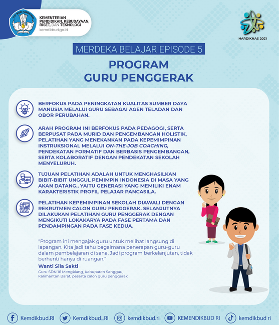 gambar program guru penggerak merdeka belajar kemdikbud