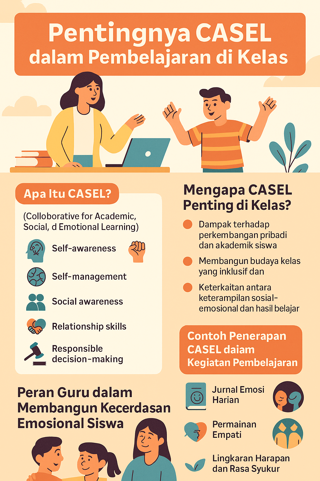 Bagaimana Anda Sebagai Guru Memandang Pentingnya CASEL dalam Pembelajaran di Kelas ?